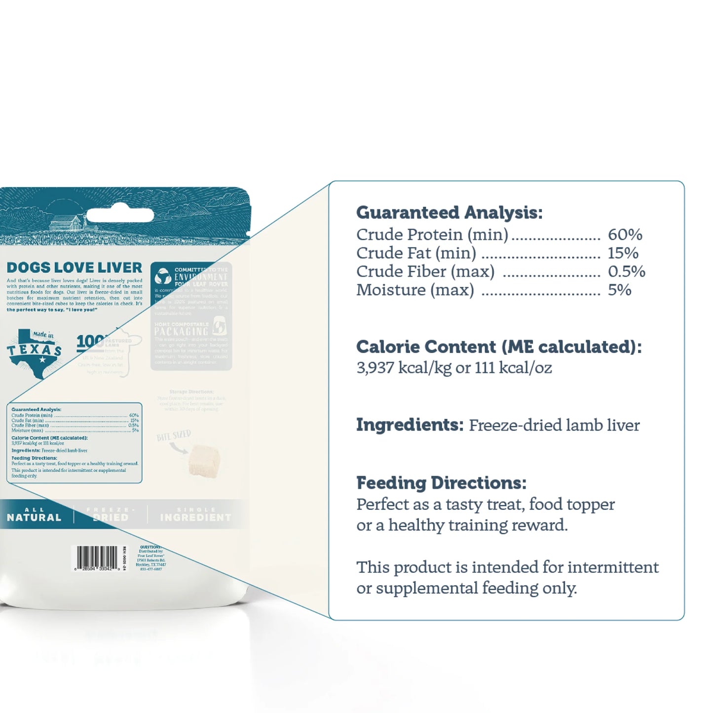 Four Leaf Rover - Lamb Training Treats 113.4g