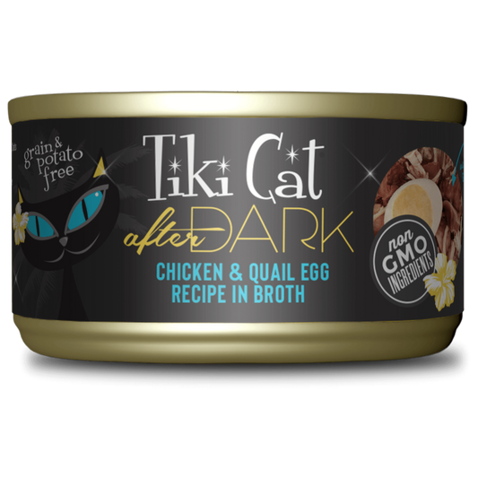 Tiki Cat After Dark Chicken and Quail Egg 2.8oz